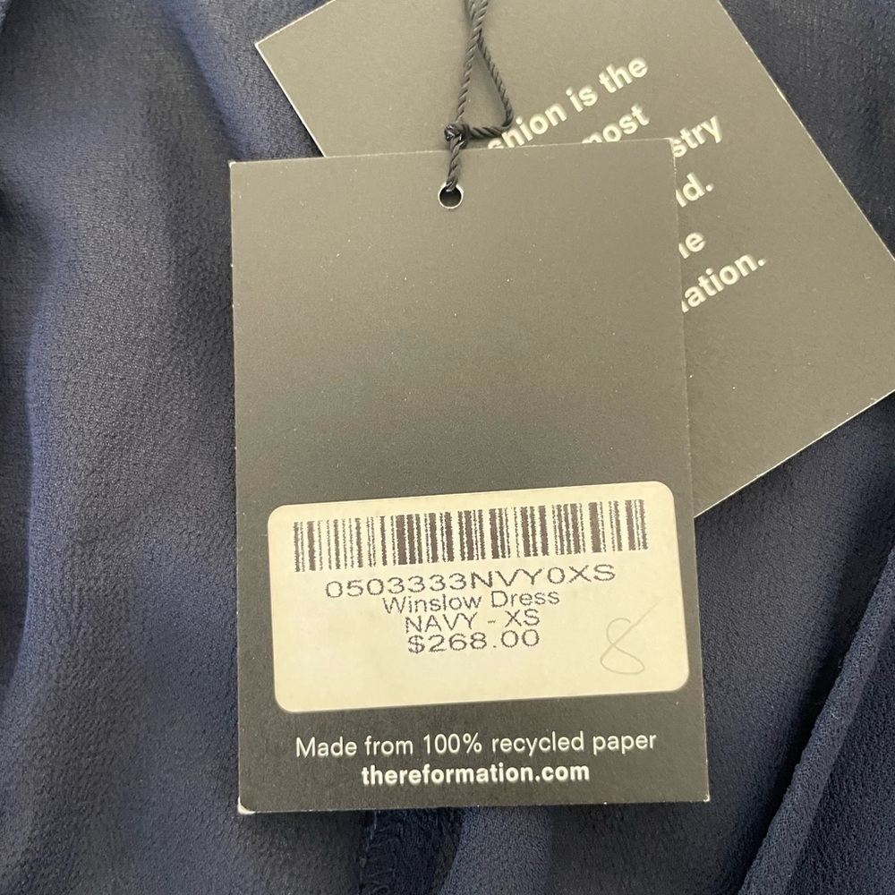 Reformation blue Winslow chiffon wrap maxi dress - Picture 10 of 12
